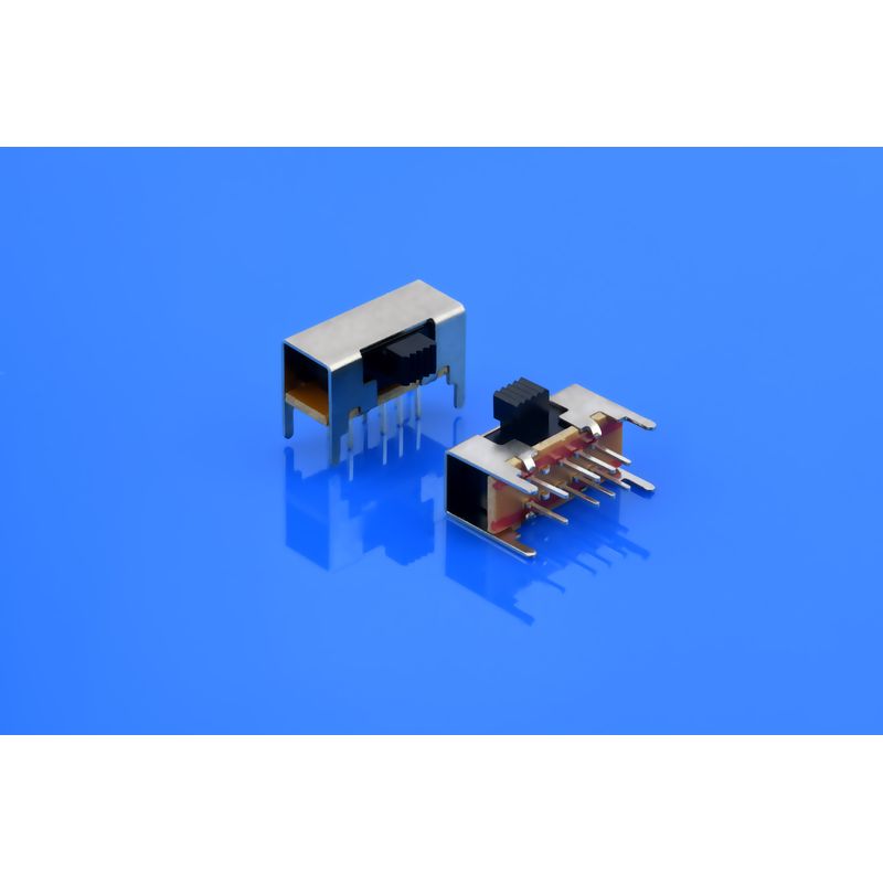 GH23D05 2 row, 3 position, Vertical | Right Angle Slide Switch SMT DIP