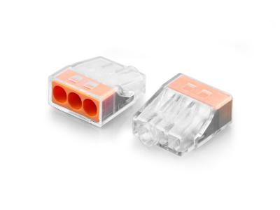 GH0774 3 Pin Push In Connector, Wall mount connector